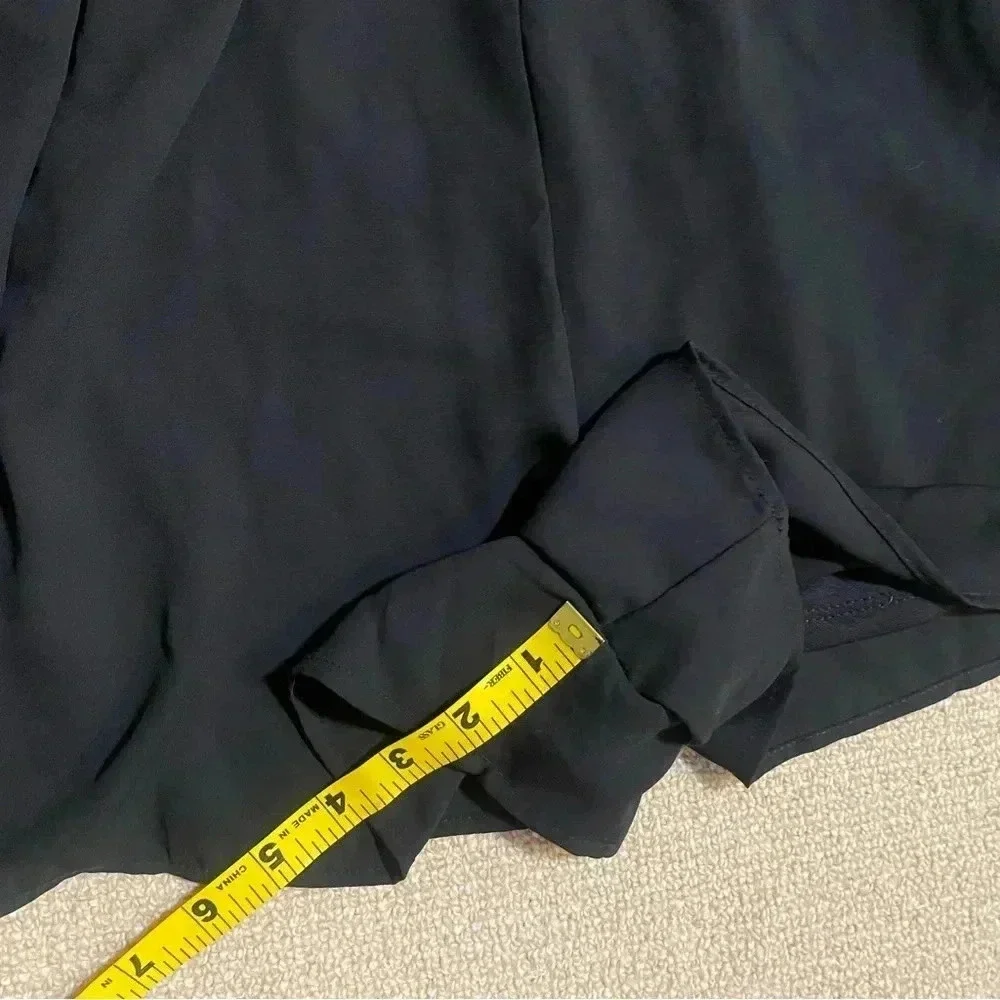 Urban Outfitters Jumpsuit Shorts Black with Lace Collar Women’s Small - Picture 6 of 9